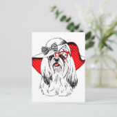 Yorkie Mode Shoot Briefkaart (Staand voorkant)