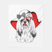 Yorkie Mode Shoot Fleece Deken (Voorkant)