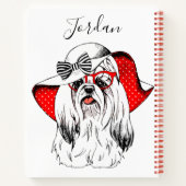 Yorkie Mode Shoot | Jouw namen toevoegen Notitieboek (Achterkant)