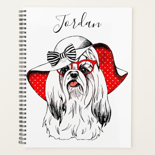 Yorkie Mode Shoot | Jouw namen toevoegen Planner (Voorkant)