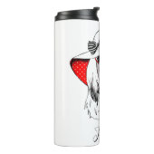 Yorkie Mode Shoot | Jouw namen toevoegen Thermosbeker (Gedraaid links)