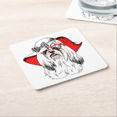 Yorkie Mode Shoot Kartonnen Onderzetters (Schuin)