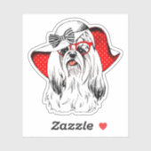 Yorkie Mode Shoot Sticker (Vel)