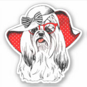Yorkie Mode Shoot Sticker (Voorkant)