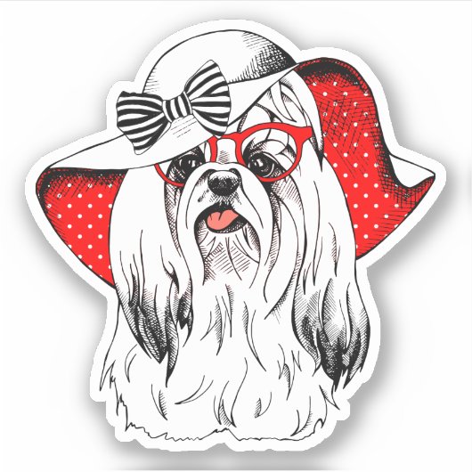 Yorkie Mode Shoot Sticker (Voorkant)