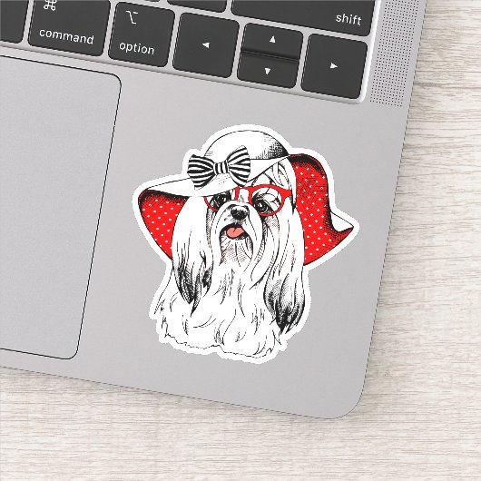 Yorkie Mode Shoot Sticker (Detail)