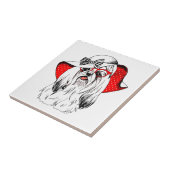 Yorkie Mode Shoot Tegeltje (Zijkant)