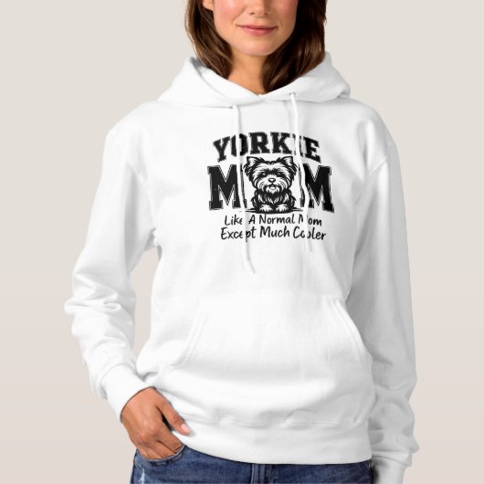 Yorkie-moeder Hoodie (Voorkant)