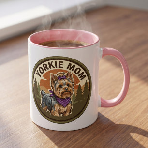 Yorkie Moeder Koffiemok Yorkshire Terrier Moeder Mok