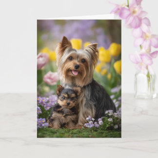 Yorkie Moeder Moederdag Liefde Kaart