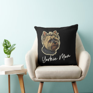 Yorkie Mom 20x20 Sierkussen