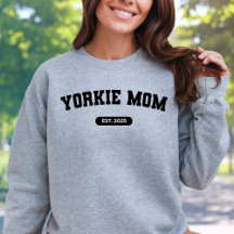 YORKIE MOM Dog Mum Custom Geboortejaar Trui
