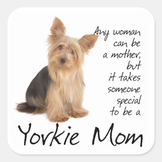 Yorkie Mom Stickers (Voorkant)