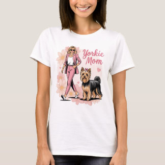 Yorkie mom t-shirt