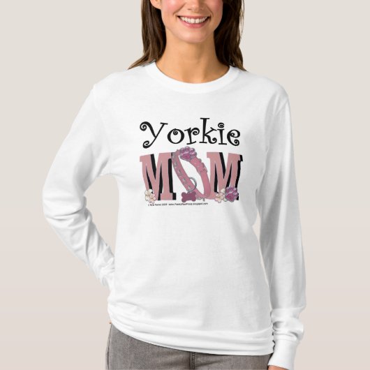 Yorkie MOM T-shirt (Voorkant)