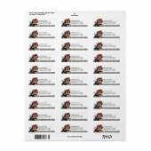 Yorkie n Tulips Etiket (Full Sheet)