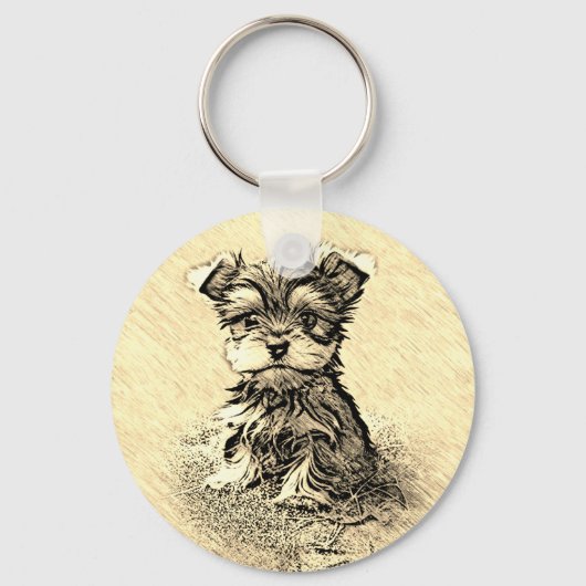 Yorkie, Natuur Sleutelhanger (Voorkant)