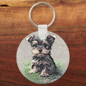 Yorkie, Natuur Sleutelhanger (Achterkant)