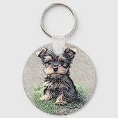 Yorkie, Natuur Sleutelhanger (Achterkant)