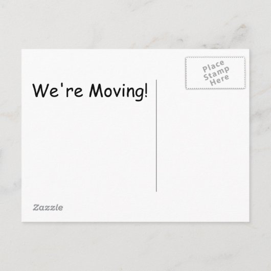 Yorkie New Address Aankondigingskaart (Achterkant)