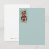 Yorkie Note Card Bedankkaart (Voorkant / Achterkant)