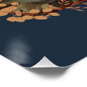 Yorkie of Silky Terrier Schattige  bloemenhond Perfect Poster (Hoek)