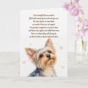 Yorkie of Yorkshire Terrier Hond Sympathie  Kaart