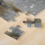 Yorkie op het strand legpuzzel (Zijkant)