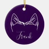 Yorkie Ornament (Om Logo) (Voorkant)