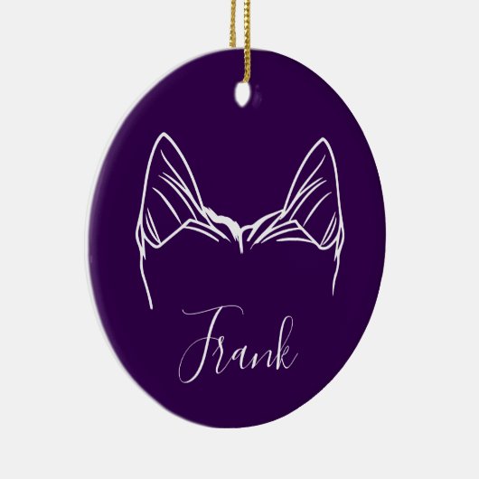 Yorkie Ornament (Paw Prints) (Rechts)