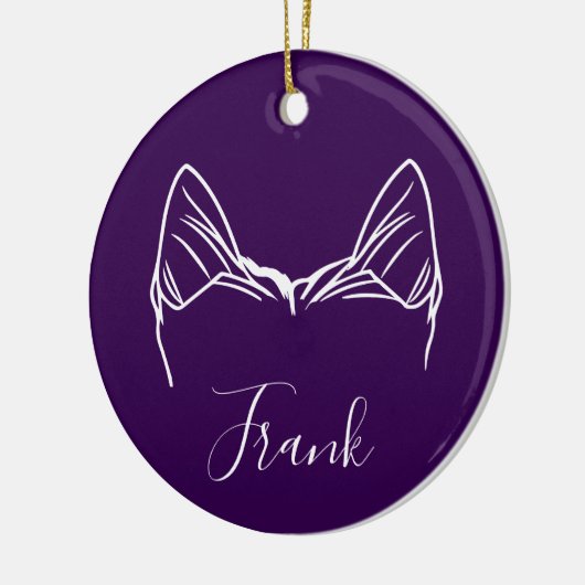 Yorkie Ornament (Paw Prints) (Links)