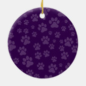 Yorkie Ornament (Paw Prints) (Achterkant)