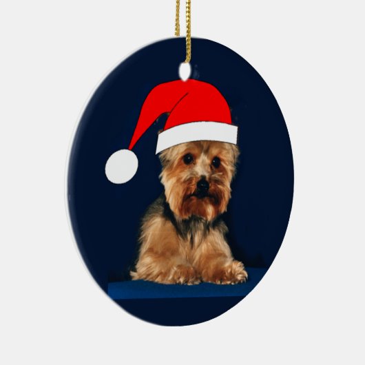 Yorkie Ornaments Keramisch Ornament (Rechts)
