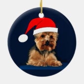 Yorkie Ornaments Keramisch Ornament (Achterkant)