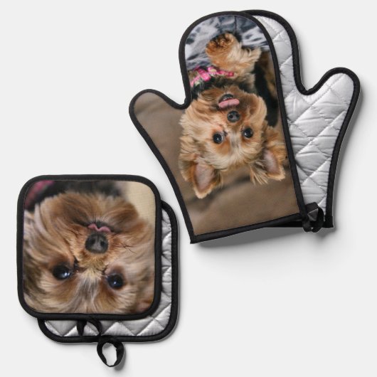 Yorkie Ovenwant & Pannenlap Set (Voorkant / Achterkant)