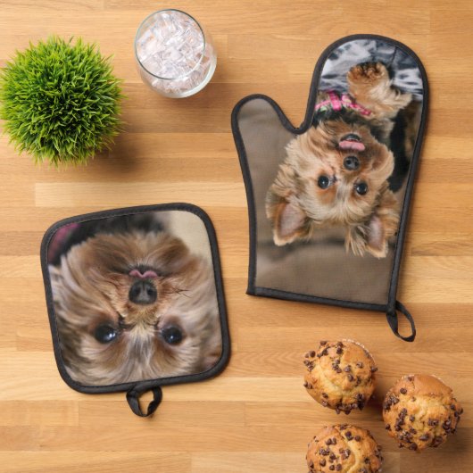 Yorkie Ovenwant & Pannenlap Set (Top down)