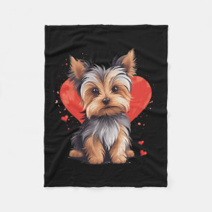 Yorkie Owner Mom Dad Yorkshire Terrier Hondenliefh Fleece Deken