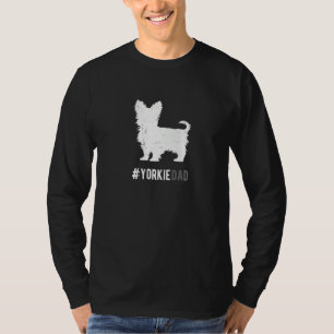 Yorkie papa heren grappige Yorkshire Terrier honde T-shirt
