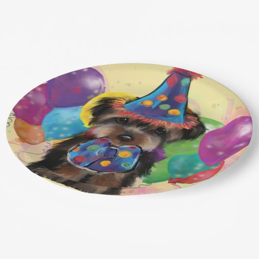 Yorkie Papieren Bordje (Gekanteld)