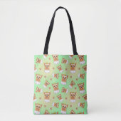 Yorkie pattern tote bag (Voorkant)