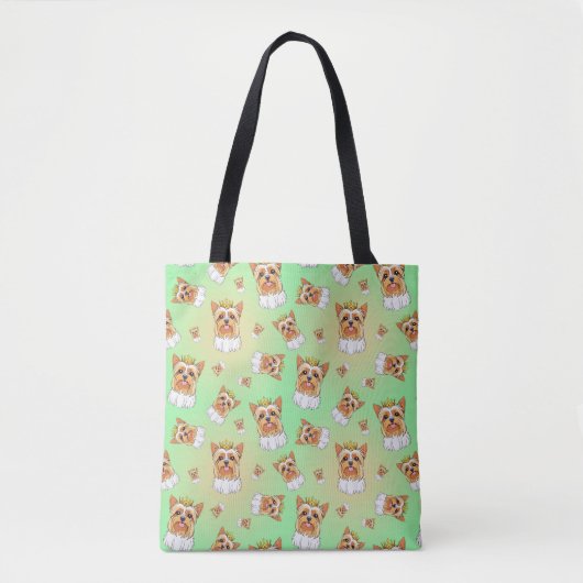 Yorkie pattern tote bag (Voorkant)