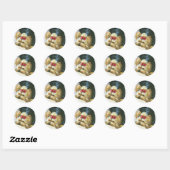Yorkie Peek a Boo Stickers Yorkshire Terrier (Vel)