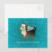 Yorkie - Pet Memorial - Angel Dog Briefkaart (Voorkant / Achterkant)