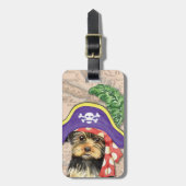 Yorkie Pirate Bagagelabel (Voorkant verticaal)