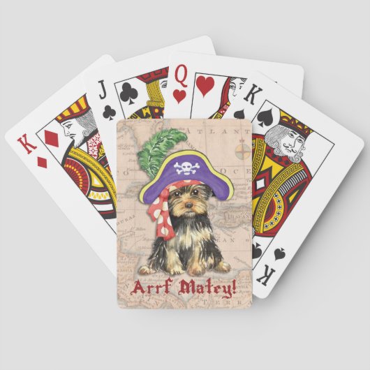 Yorkie Pirate Pokerkaarten (Achterkant)