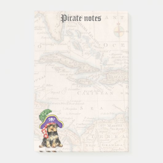 Yorkie Pirate Post-it® Notes (Voorkant)
