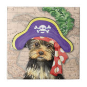 Yorkie Pirate Tegeltje (Voorkant)