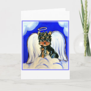 Yorkie Poo Angel Kaart