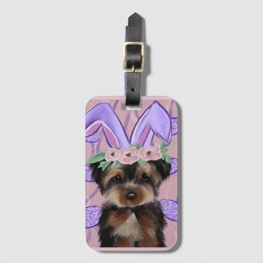 Yorkie Poo Bagagelabel (Voorkant (verticaal))