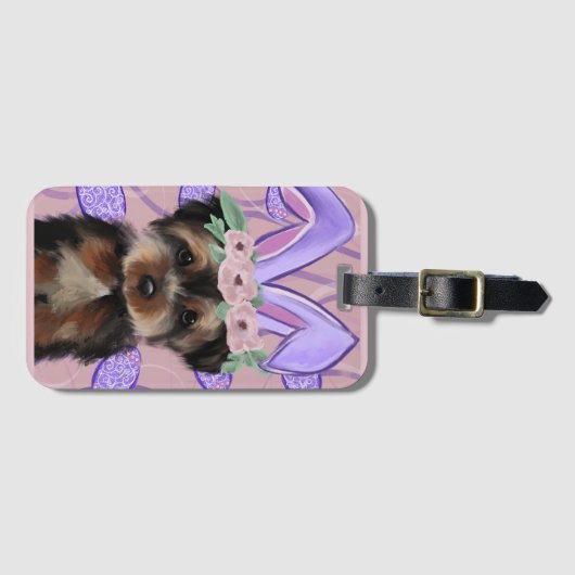 Yorkie Poo Bagagelabel (Voorkant (horizontaal))